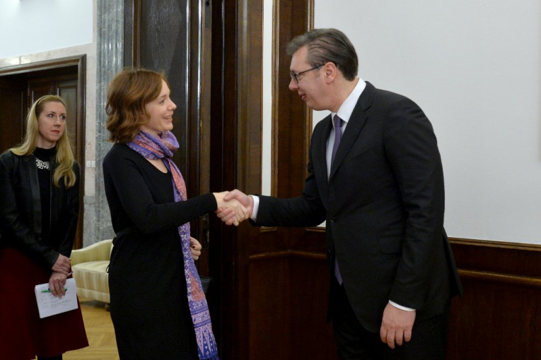 (FOTO) Visoka italijanska zvaničnica razgovarala sa Vučićem u Beogradu