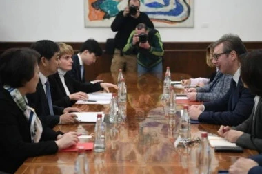 NASTAVLJA SE SA PODRŠKOM KOMPANIJAMA! Vučić sa predstavnicima HBIS i ambasadorkom Čen Bo (FOTO)