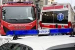 POŽAR U SOMBORU: Dramatična scena na Prvomajskom bulevaru - Požar na 12. spratu crveno-belog solitera!