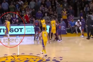 (VIDEO) LONZO BOL IZDAO SAIGRAČE: Kad je počela tuča samo se skloniio