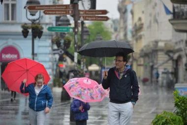 I DANAS SA PLJUSKOVIMA I GRMLJANOVIM! Temperatura do 24 stepena!