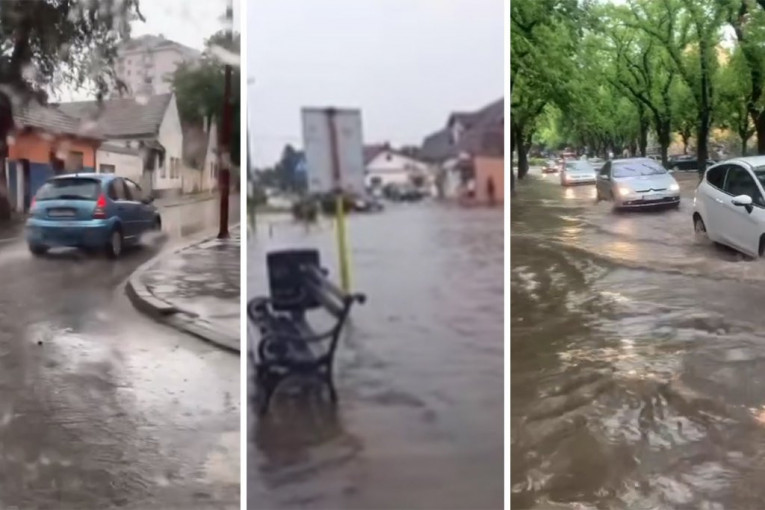 JEZIV PRIZOR IZ SUBOTICE, ULICE PREPLAVLJENE VODOM! Automobili se jedva miču, nevreme napravilo haos Vojvođanima!(VIDEO)