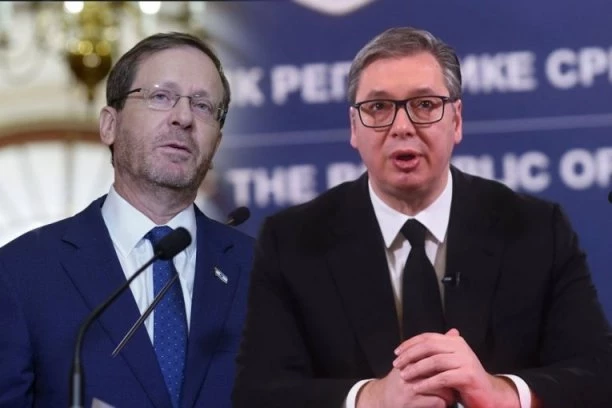 VUČIĆ DOČEKUJE IZRAELSKOG PREDSEDNIKA! Isak Hercog u zvaničnoj poseti Srbiji, ceremonija svečanog dočeka ispred Palate Srbija (FOTO/VIDEO)