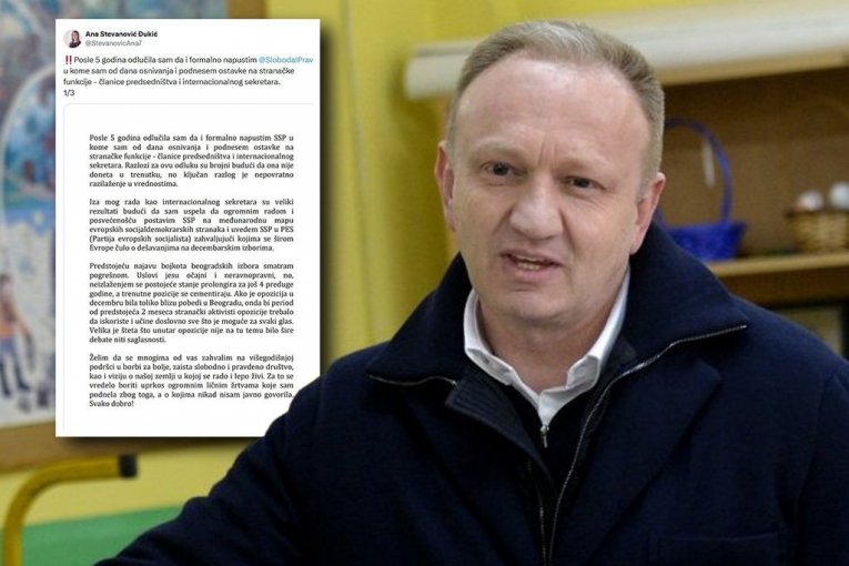 KRENULA BEŽANIJA IZ ĐILASOVE STRANKE! SSP napustila članica Predsedništva! (FOTO)