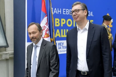 Žiofre predao predsedniku Vučiću godišnji izveštaj EK o Srbiji za 2024.