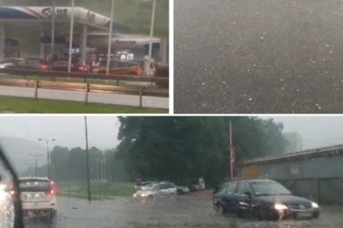 POTOP U UŽICU I POŽEGI! Padao grad veličine oraha, ulice pod vodom, vetar nosi sve pred sobom...! (VIDEO)