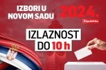 IZLAZNOST U NOVOM SADU DO 10 ČASOVA: Glasalo 12,6 odsto upisanih Novosađana