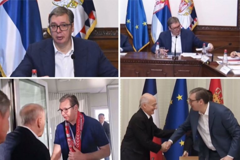 ISPRAĆAJ ORLOVA NA EVROPSKO PRVENSTVO I VAŽNI SASTANCI! Evo kako je izgledala radna nedelja predsednika Vučića! (VIDEO)