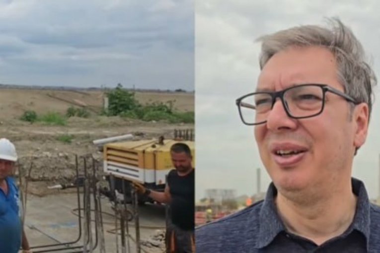 "VRI KAO U KOŠNICI" Vučić obišao radove na gradnji EXPO (VIDEO)