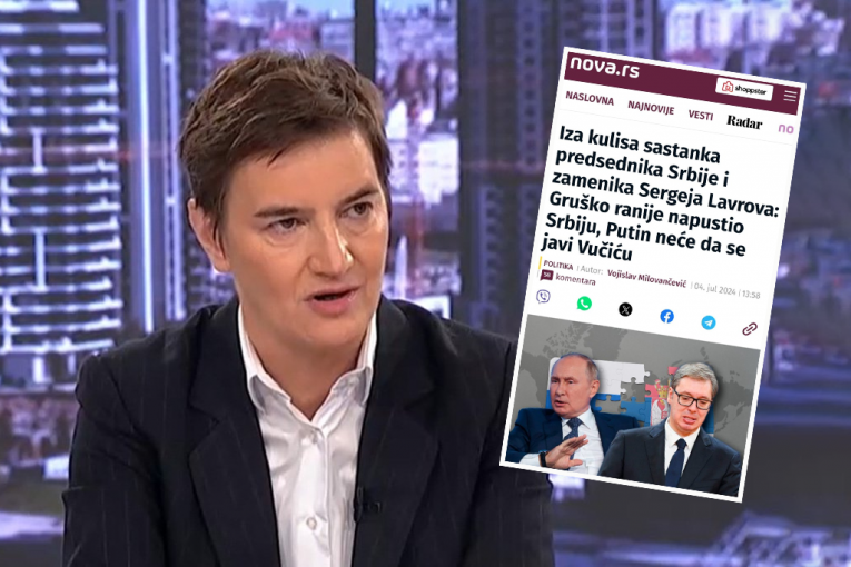 "UJUTRU EVROPEJCI, UVEČE DESNIČARI, SAMO DA SU PROTIV VUČIĆA!" Brnabićeva reagovala na pisanje Nove: "Što masnija laž, to bolje!"