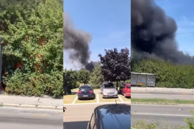 VELIKI POŽAR NA VOŽDOVCU: Vatrogasci se uputili na lice mesta! (FOTO+VIDEO)