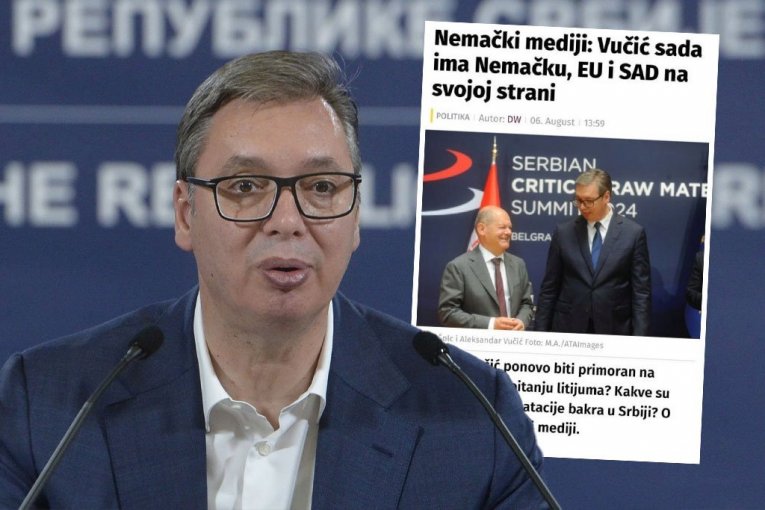 HEJTERI NA APARATIMA! Nemački mediji: Vučić ima Nemačku, EU i SAD na svojoj strani