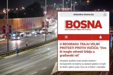 SARAJEVSKO-ZAGREBAČKA OFANZIVA PROTIV SRBIJE! Slave proteste u Beogradu i pozivaju na krvavi građanski rat! Evo kako se raduju srpskoj neslozi