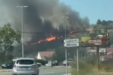 VATRENA STIHIJA SE OTELA KONTROLI: Ponovo se rasplamsao požar kod Podgorice (VIDEO)