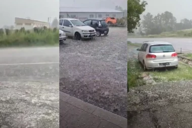 PRIJEPOLJE KAO USRED ZIME! Sručilo se stravično nevreme, TUČE GRAD, naneo veliku štetu! (VIDEO)