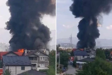 VELIKI POŽAR U SARAJEVU: Gori više objekata, tri vatrogasne ekipe upućene na teren!