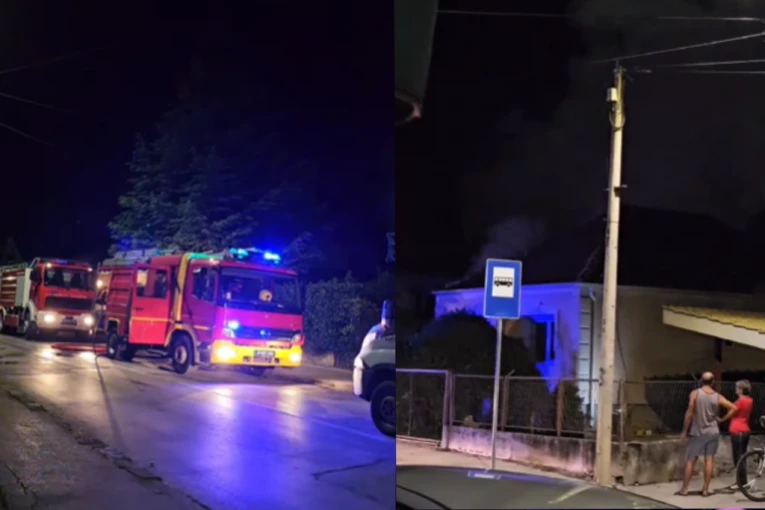 VELIKI POŽAR U ČAČKU: Gori kuća, gusti dim kulja na sve strane, vatrogasci se bore sa stihijom (VIDEO)