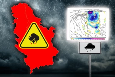 CRNI OBLACI PREKRILI SRPSKO NEBO! Stiglo je najavljeno zahlađenje i sa sobom donelo obilne padavine!