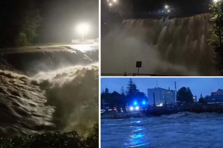 POLJSKA NOĆAS NE SPAVA! Angažovano 4.000 vojnika, stotine ljudi evakuisano zbog poplava, BRANA OPASNO PRELIVA (FOTO/VIDEO)