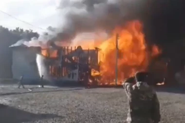 GORI VOJNA BAZA VAGNERA: Skoro 10 godina bila glavno uporište ruskih plaćenika (VIDEO)