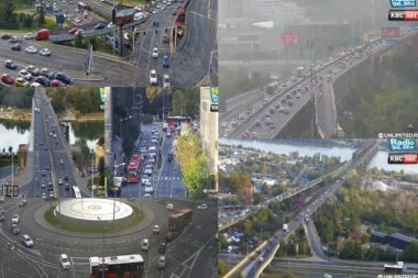 HAOS U CENTRU BEOGRADA, OVDE SE VOZILA JEDVA KREĆU! Pančevački most i Gazela pod ogromnim opterećenjem (FOTO)