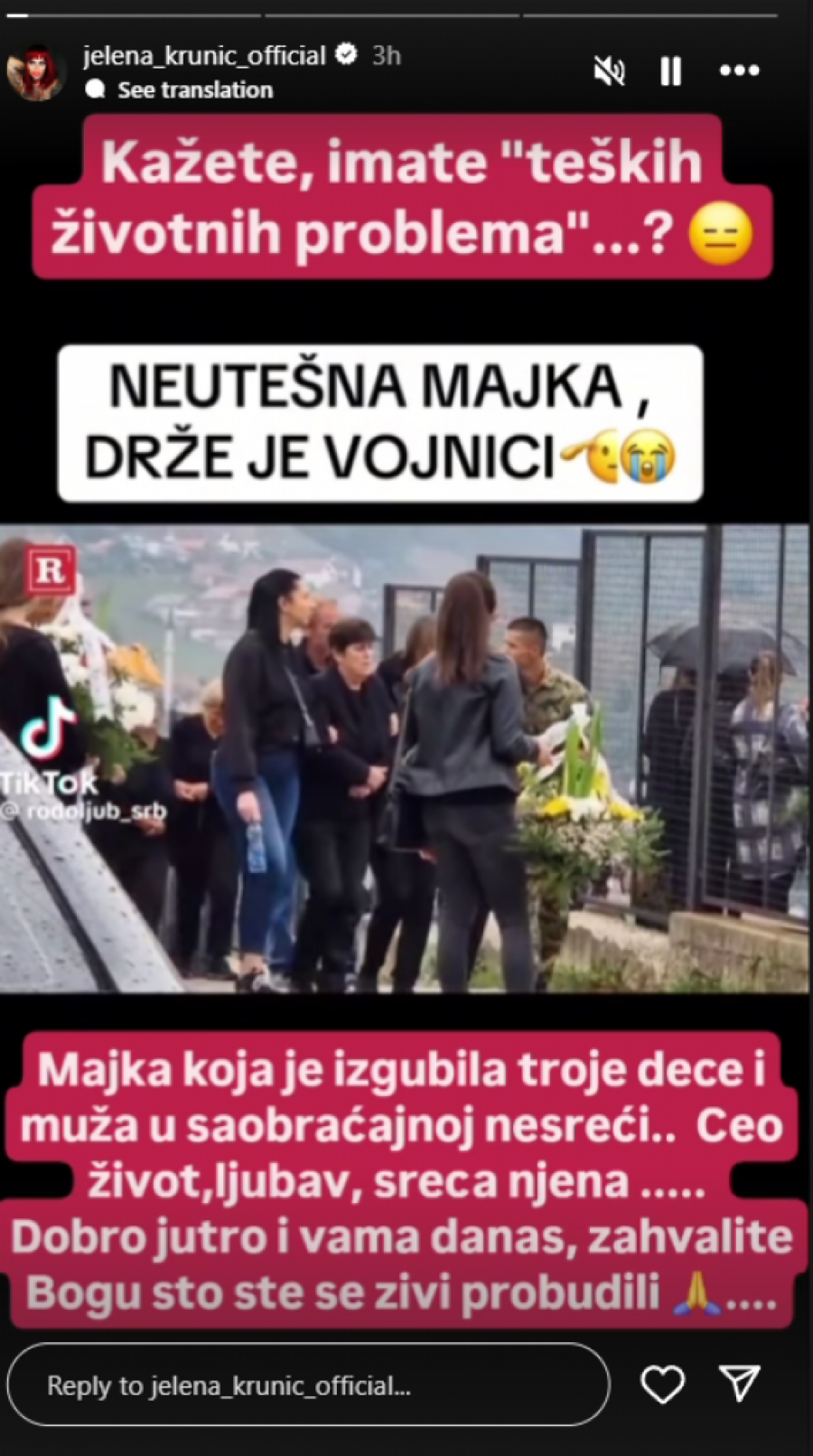 NAJBOLNIJA SCENA SA SAHRANE PORODICE LAZOVIĆ slomila bivšu zadrugarku: Slošilo joj se kad je videla potresenu Mirjanu! (FOTO)