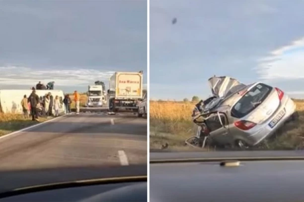 IMA MRTVIH! Težak sudar školskog autobusa i automobila na putu između Novog Sada i Inđije! (VIDEO)