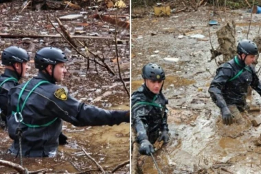 SLIKA GOVORI VIŠE OD REČI! Spasioci u BLATU do guše! Veoma teški uslovi POTRAGE u Jablanici (FOTO)