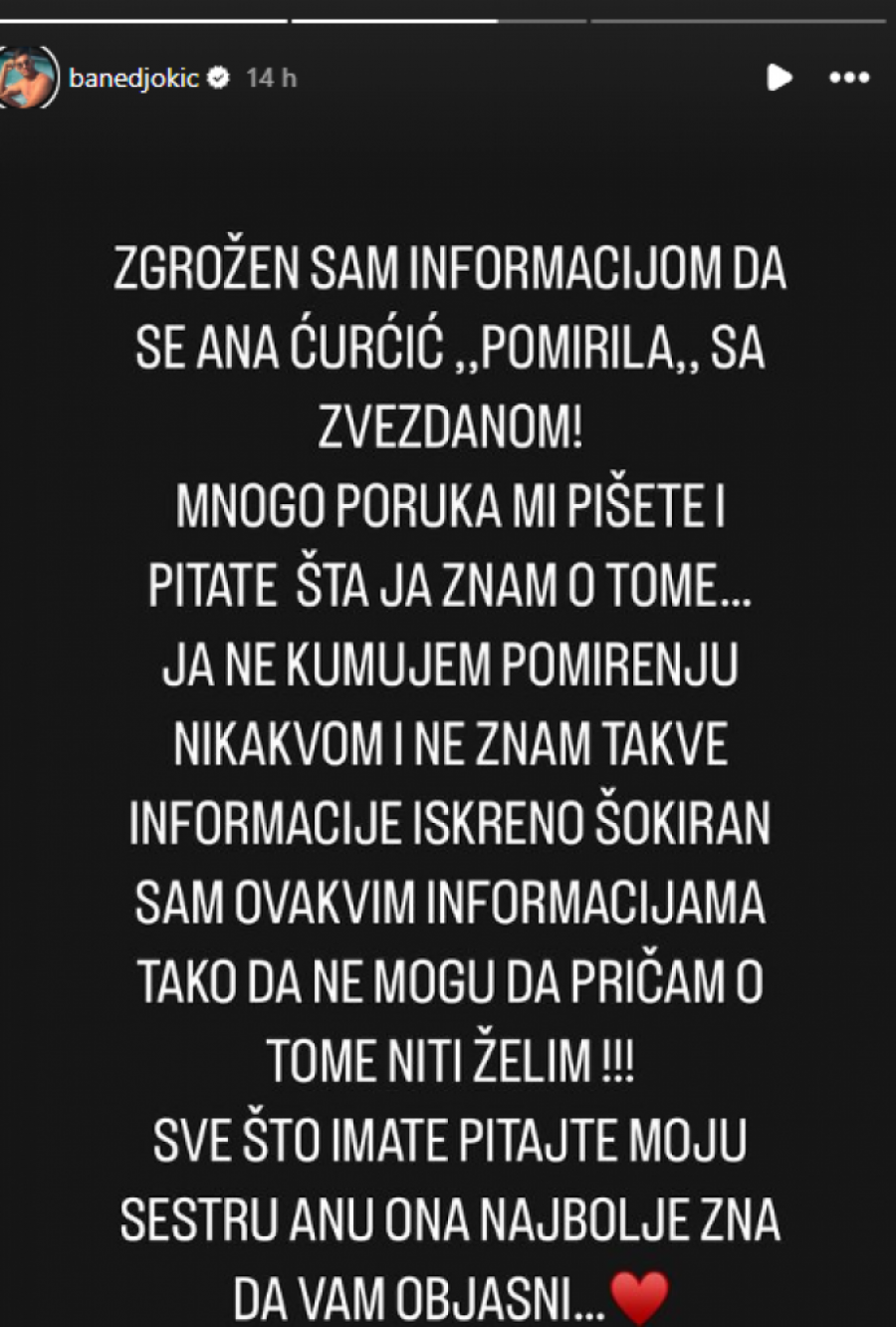 BRAT Ane Ćurčić otkrio ISTINU o POMIRENJU sa Zvezdanom Slavnićem - OVAKO su zaista prevarili naciju! (FOTO)