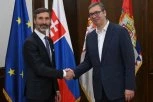 VUČIĆ SA BLANAROM: "Zahvalio sam na principijelnom stavu Slovačke u pogledu očuvanja teritorijalnog integriteta i suvereniteta Republike Srbije!" (FOTO)