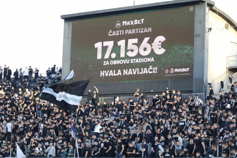 Uspešno završena akcija MaxBet – Prikupljeno 17.156 evra za obnovu stadiona FK Partizan!