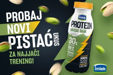 NOVI IMLEK PROTEIN ŠEJK SA UKUSOM PISTAĆA