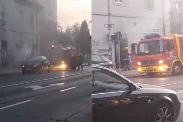 VELIKI POŽAR U CENTRU PANČEVA! Plamen guta poznatu pekaru, ulice pune dima! (FOTO/VIDEO)