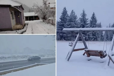 BELI SE OD PRIJEPOLJA DO PRIBOJA! Sneg okovao Srbiju, pogledajte na kojim mestima je POŠTENO NAPADAO! (FOTO/VIDEO)