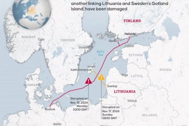 KINESKI BROD UNIŠTIO TELEKOMUNIKACIONE KABLOVE: Švedska policija sumnja na sabotažu