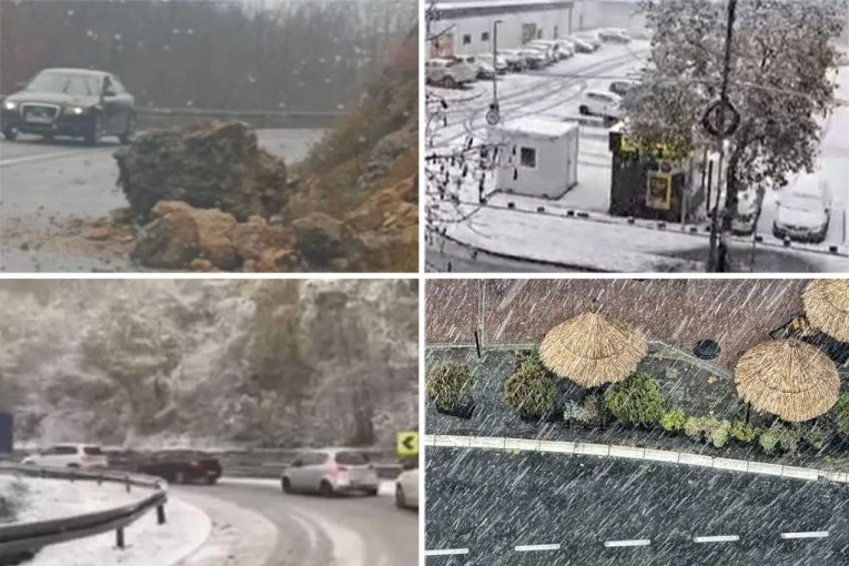 SNEG PARALISAO SRBIJI! N Iriškom vencu zastoj, stene se sručile na put u kanjoinu Lima! (FOTO, VIDEO)