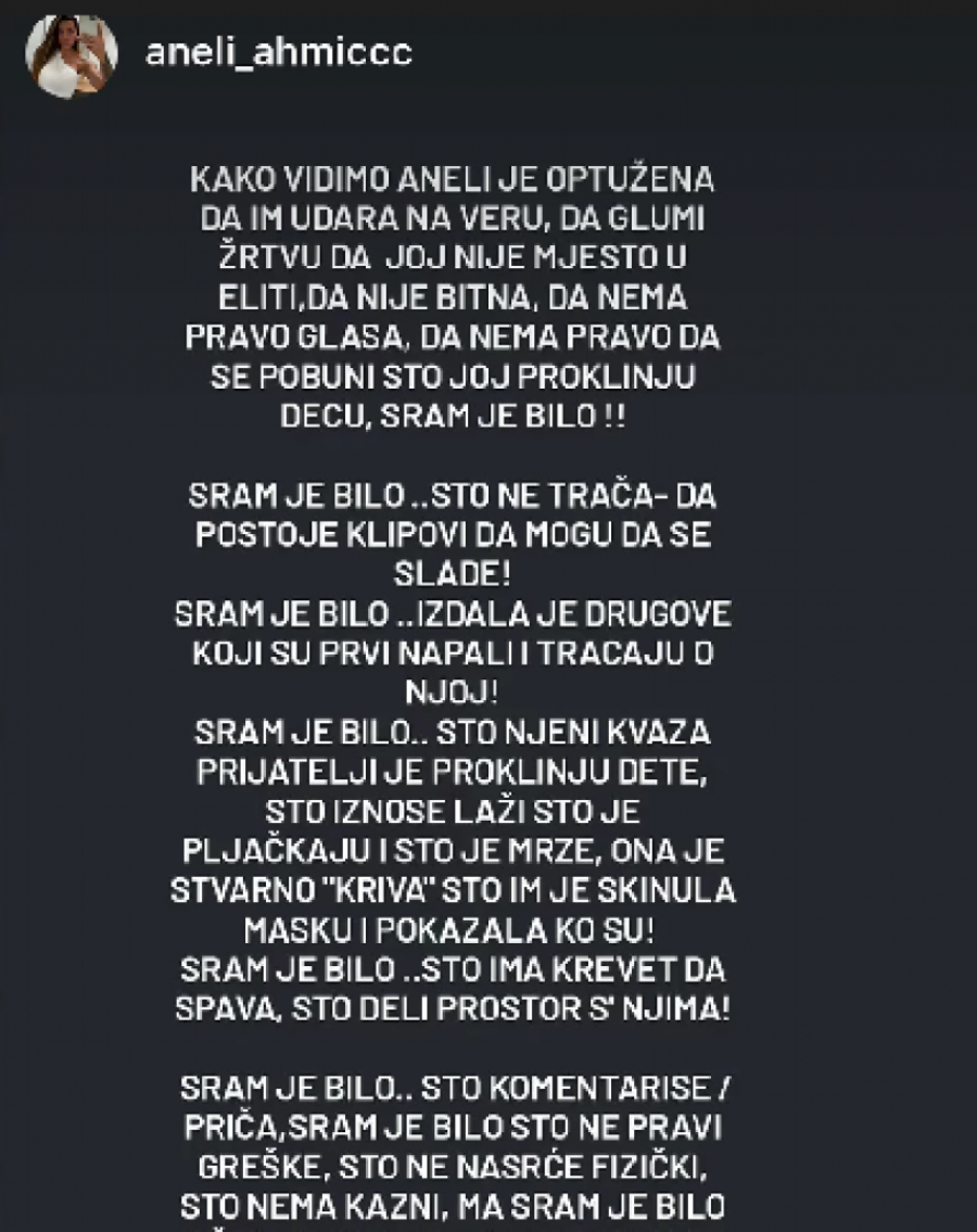 OPTUŽENA ANELI AHMIĆ! Objavljeno zvanično saopštenje, sve se menja u Eliti!