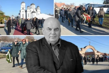 NA HILJADE LJUDI DOŠLO U KONČAREVO NA SAHRANU DRAGANA MARKOVIĆA PALME! Ispraćaj velikog preduzetnika i političara! (FOTO, VIDEO)