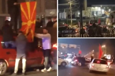 ŽESTOKE PROVOKACIJE ALBANACA U GRAČANICI I SKOPLJU! Cepali zastavu, skandirali "Kosovo, Kosovo", pa ZAPUCALI IZ KALAŠNJIKOVA! (VIDEO)