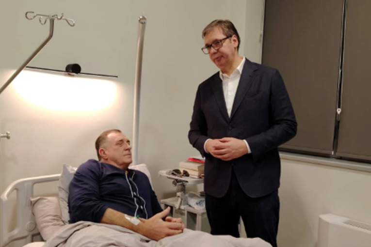 PRVA FOTOGRAFIJA DODIKA IZ BOLNICE! Posetio ga predsednik Vučić! (FOTO)