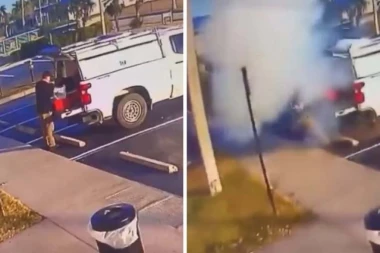 EKSPLOZIJA NA PARKINGU HOTELA, IMA POVREĐENIH: "Čuo sam prasak, a onda je muškarac prekriven krvlju uleteo u lobi" (VIDEO)