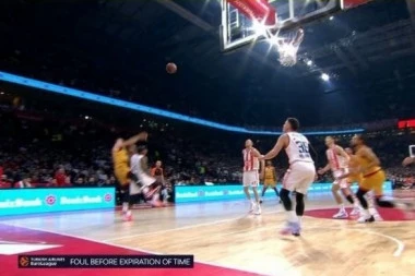 SUDIJE VEĆ POKRALE ZVEZDU MERIDIANBET: Igrači se nisu ni oznojili, a arbitri navlače za Olimpijakos