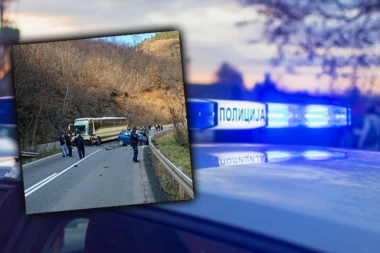 PETORO POVREĐENO, SAOBRAĆAJ OTEŽAN, A EVO KO JE I IZAZVAO NESREĆU! Oglasio se MUP posle sudara autobusa punog dece i automobila kod Raške!