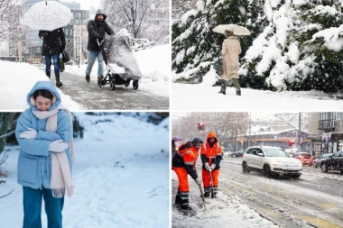 DOLAZE NAM DANI VELIKE ZIME! Ledana kiša prelazi u sneg, temperatura u debelom minusu, a košava će udarati žestoko