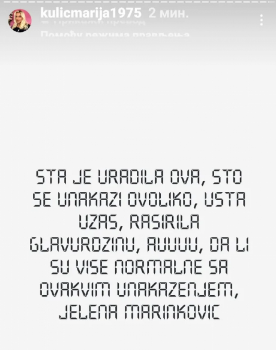 HITNA REAKCIJA MARIJE KULIĆ! Stiže HAOS u Elitu pred Novu godinu!