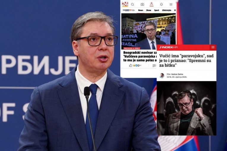 DVA UGLA, ISTI CILJ - URUŠITI VUČIĆA! Hajka HRVATSKIH novina se ne smiruje - u OVO više ni oni ne veruju! (FOTO)