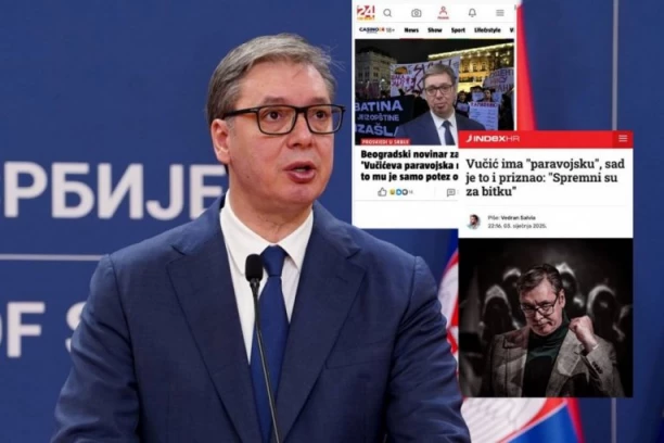 DVA UGLA ISTI CILJ - URUŠITI VUČIĆA! Hajka HRVATSKIH novinara se ne smiruje - u OVO više ni oni ne veruju! (FOTO)