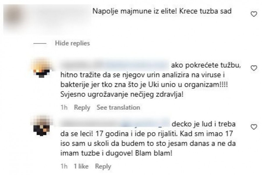 PRETE MALOLETNOM DISKVALIFIKOVANOM UČESNIKU "ELITE": Osvanule jezive poruke nakon što je URINIRAO u piće Uroša Stanića! (GALERIJA)