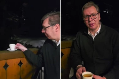 OVOM ČOVEKU NE TREBA NI JUTARNJA KAFA! Vučić pred svitanje uz čaj šalje moćnu poruku iz Davosa: Jedva čekam da se vratim u Srbiju (VIDEO)