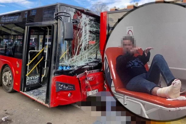 MISLIM DA JE VOZAČ ZASPAO ZA VOLANOM! Progovorila povređena putnica iz autobusa na Novom Beogradu: Pokosio me je na stanici, a onda...(FOTO)